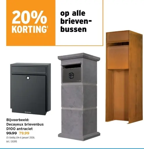 Promotie: Brievenbussen