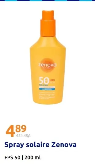 Offre: Spray solaire Zenova