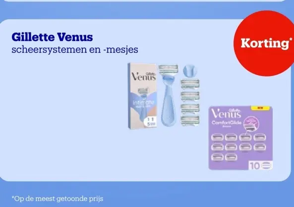 Aanbieding: Gillette Venus scheersystemen en -mesjes