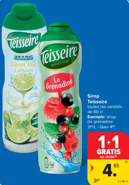 Offre: Sirop
