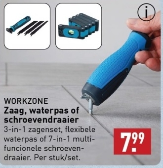 Aanbieding: Zaag, waterpas of schroevendraaier