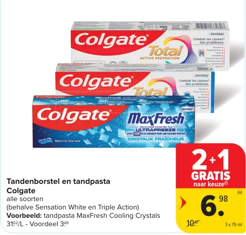 Promotie: Tandenborstel en tandpasta
