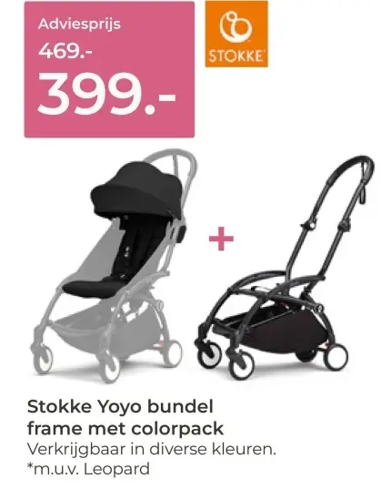Aanbieding: Stokke Yoyo bundel frame met colorpack