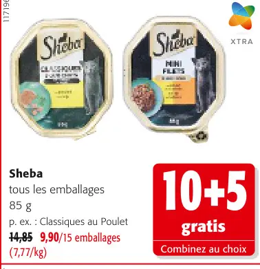 Offre: Sheba tous les emballages