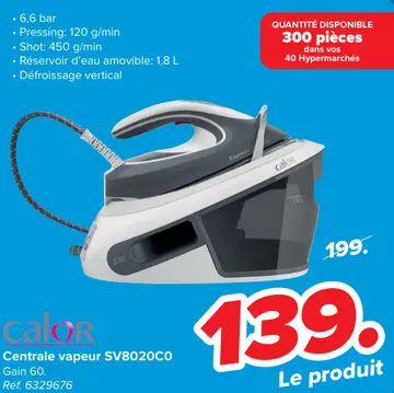 Offre: Centrale vapeur SV8020C0