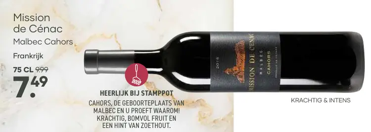 Aanbieding: Mission de Cénac Malbec Cahors