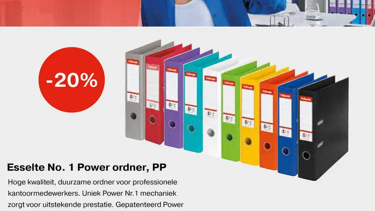 Promotie: Esselte No. 1 Power ordner, PP