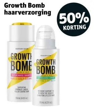 Promotie: Growth Bomb haarverzorging