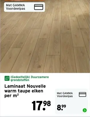 Aanbieding: Laminaat Nouvelle warm taupe eiken
