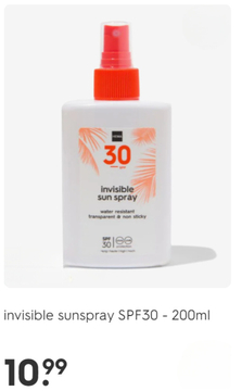Aanbieding: Invisible sunspray SPF30 - 200ml