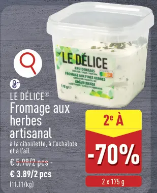 Offre: Fromage aux herbes artisanal