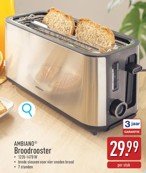 Promotie: Broodrooster