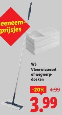 Aanbieding: Vloerwisserset of wegwerpdoeken