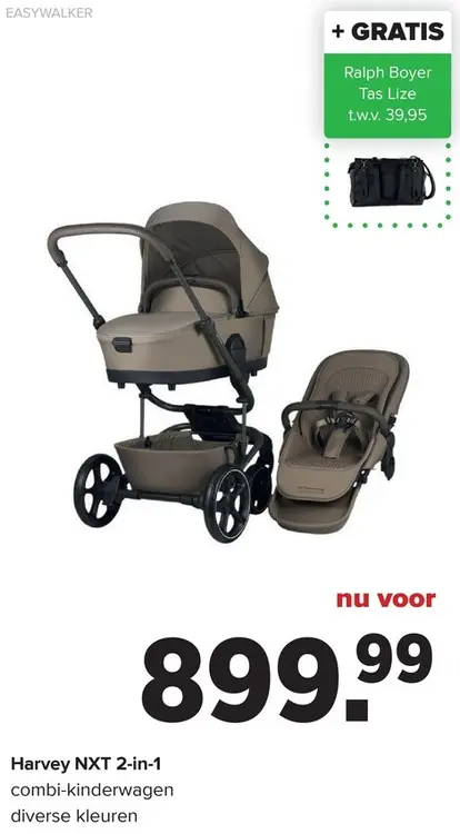 Promotie: Harvey NXT 2-in-1 combi-kinderwagen