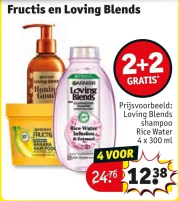 Aanbieding: Fructis en Loving Blends
