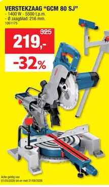 Promotie: Verstekzaag "gcm 80 sj"