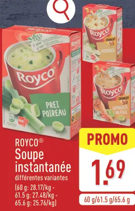 Offre: Soupe instantanée
