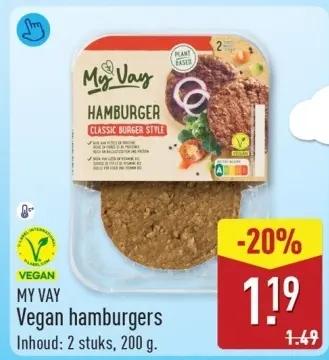 Aanbieding: Vegan hamburgers