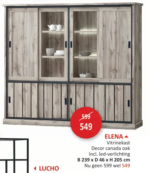 Promotie: Elena Vitrinekast