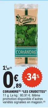 Offre: Coriandre
