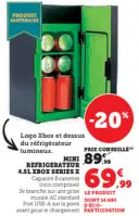 Offre: Mini refrigerateur 4.5l Xbox series x