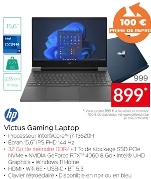 Offre: Victus Gaming Laptop