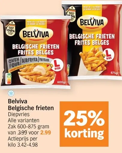 Promotie: Belgische frieten