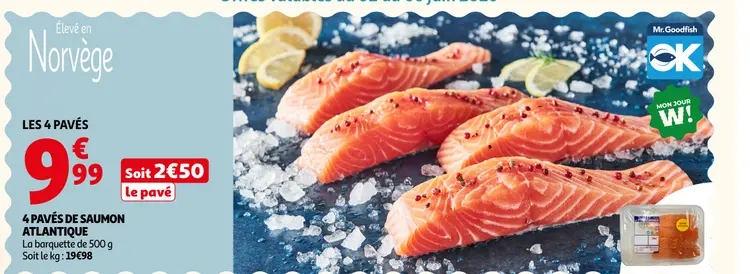 Offre: Pavés de saumon atlantique