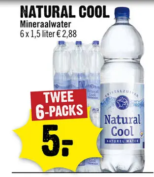 Aanbieding: NATURAL COOL Mineraalwater