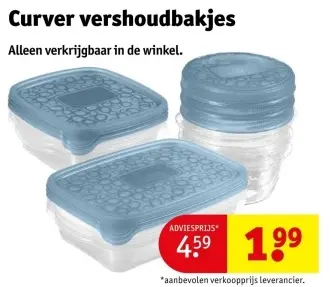 Promotie: Curver vershoudbakjes