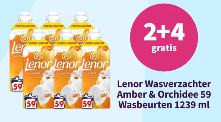 Promotie: Lenor Wasverzachter Amber & Orchidee