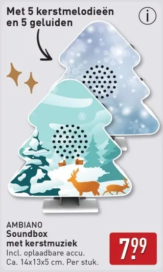 Aanbieding: Soundbox met kerstmuziek