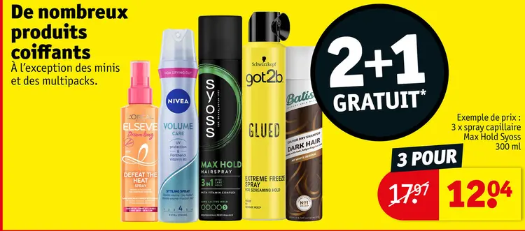 Offre: Spray capillaire Max Hold Syoss