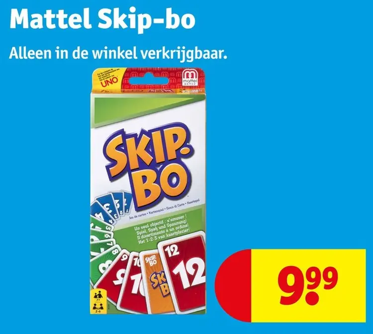 Promotie: Mattel Skip-bo