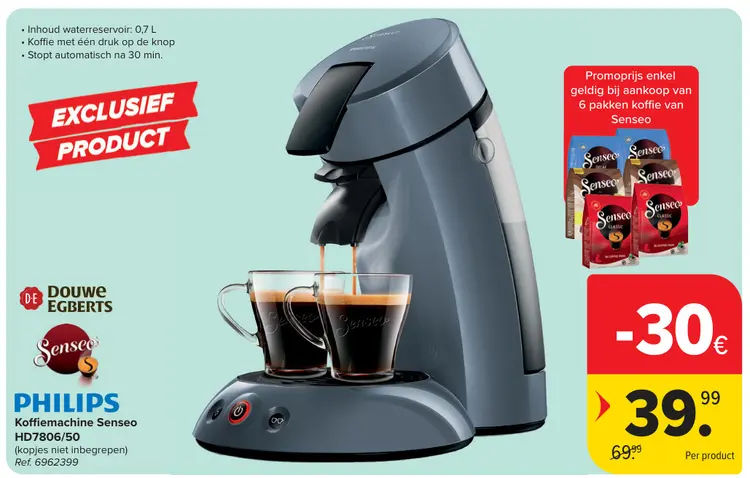 Promotie: Koffiemachine Senseo HD7806/50
