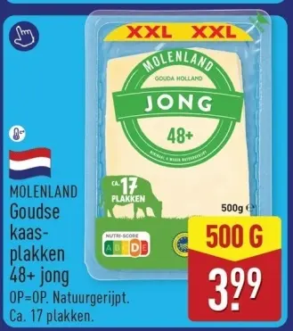 Aanbieding: Goudse kaas-plakken 48+ jong