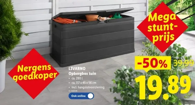 Promotie: Opbergbox tuin