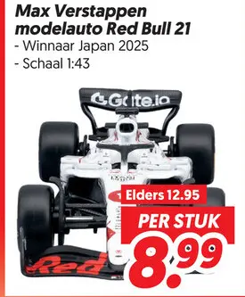 Max Verstappen modelauto Red Bull 21