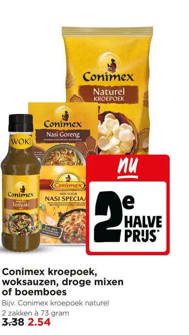 Aanbieding: Conimex kroepoek, woksauzen, droge mixen of b