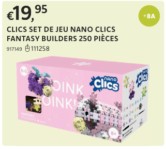 Offre: CLICS SET DE JEU NANO CLICS FANTASY BUILDERS