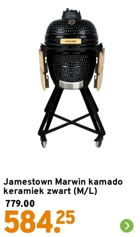 Aanbieding: Marwin kamado keramiek zwart (M/L)