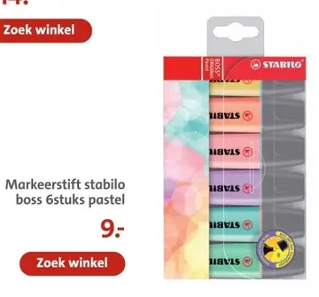 Aanbieding: Markeerstift stabilo boss