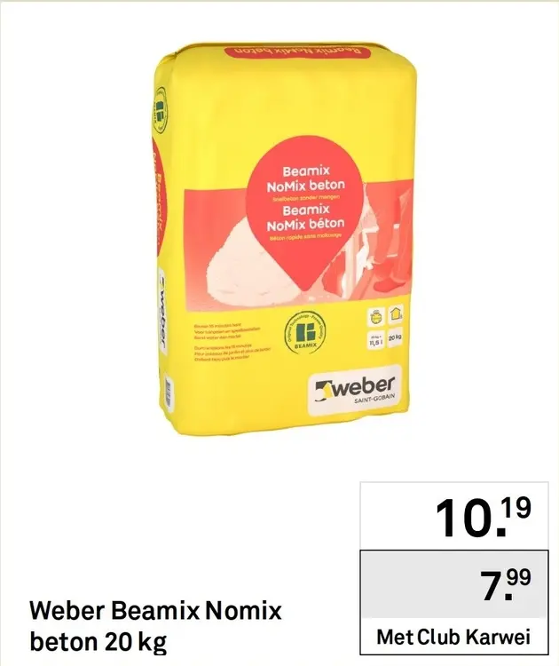 Aanbieding: Beamix Nomix beton