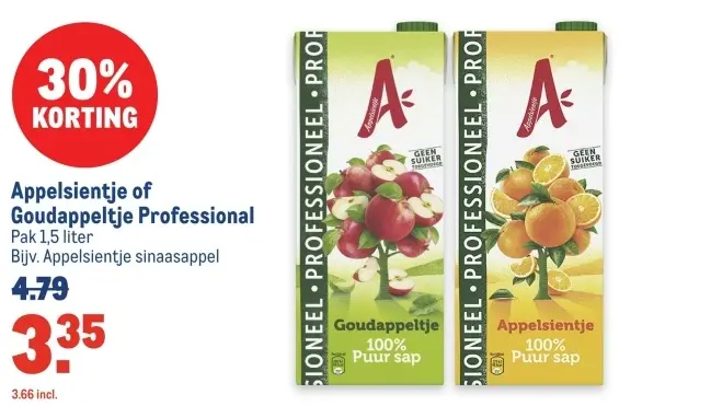Aanbieding: Appelsientje of Goudappeltje Professional