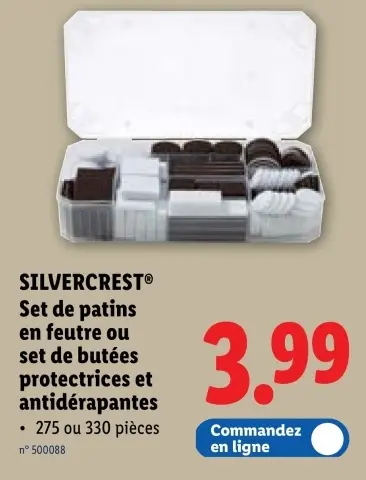 Offre: Set de patins en feutre ou set de butées prot