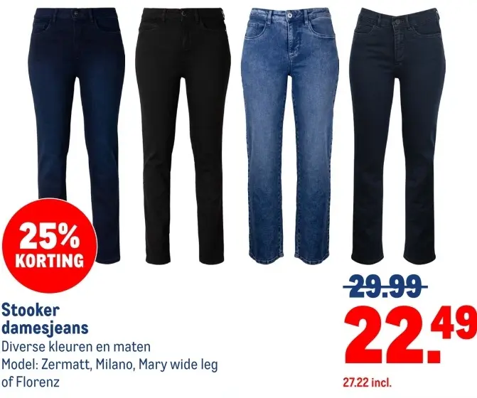 Aanbieding: Stooker damesjeans