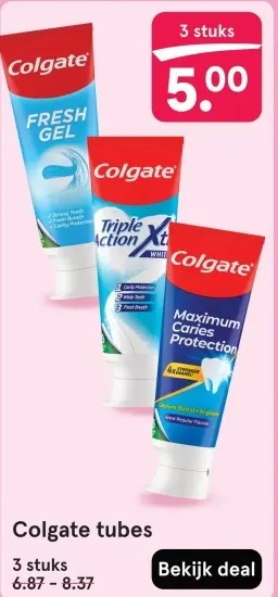 Aanbieding: Colgate tubes