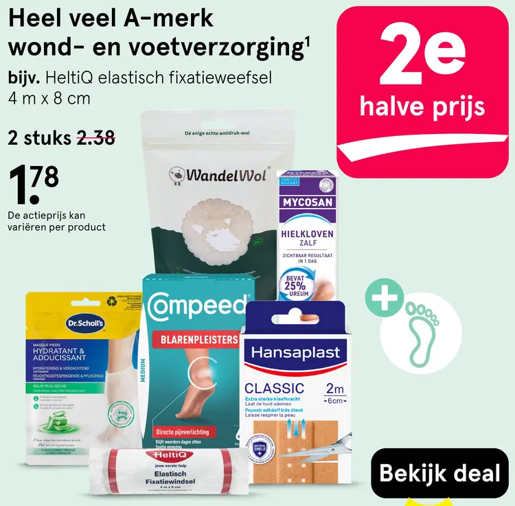 Aanbieding: Heel veel A-merk wond- en voetverzorging