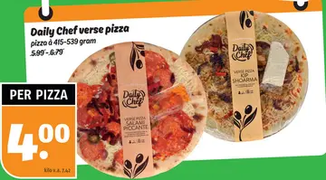Aanbieding: Verse pizza