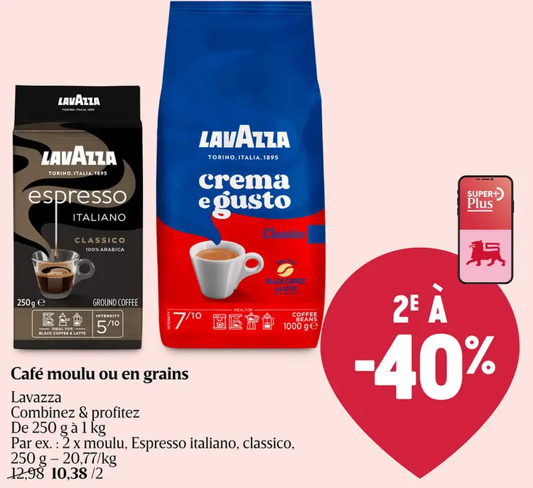Offre: Café moulu ou en grains